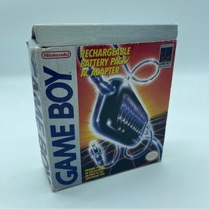 Game Boy Rechargeable Battery Pack AC Adapter Used In Box